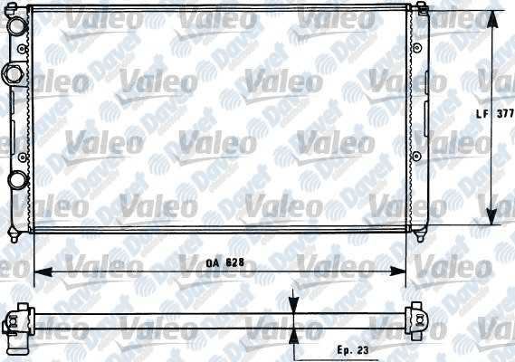 VALEO 731268 Su Radyatoru Cordoba-Ibiza-Inca-Golf Iii Caddy-Polo Classic 1.6/1.9sdi/1.7sdi